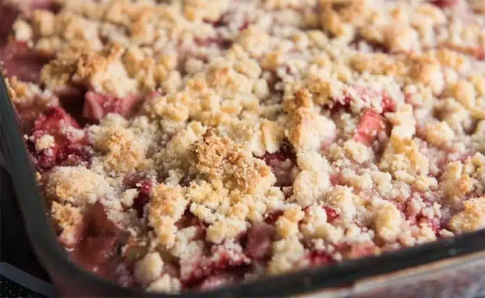 Crumble aux fraises avec Thermomix