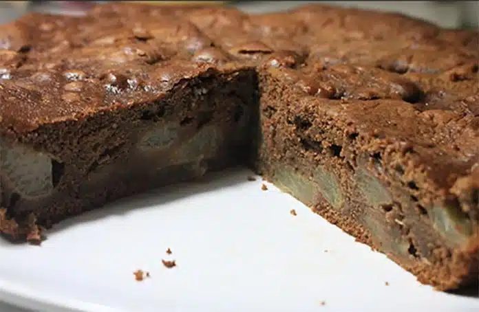 Gâteau aux poires et chocolat