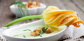 Soupe de courgettes et Vache qui rit