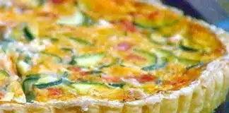 Tarte aux courgettes, lardons et tomates avec Thermomix