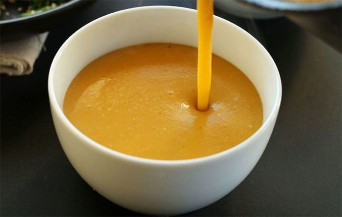 Velouté de potiron et curry