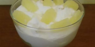 Mousse à l'ananas et mascarpone