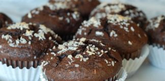 Muffins chocolat à la noix de coco