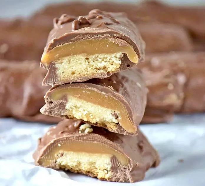 Twix fait maison avec Thermomix