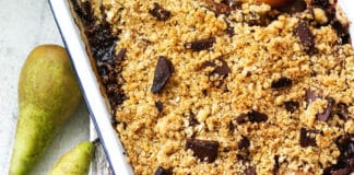 Crumble de poire et chocolat avec Thermomix