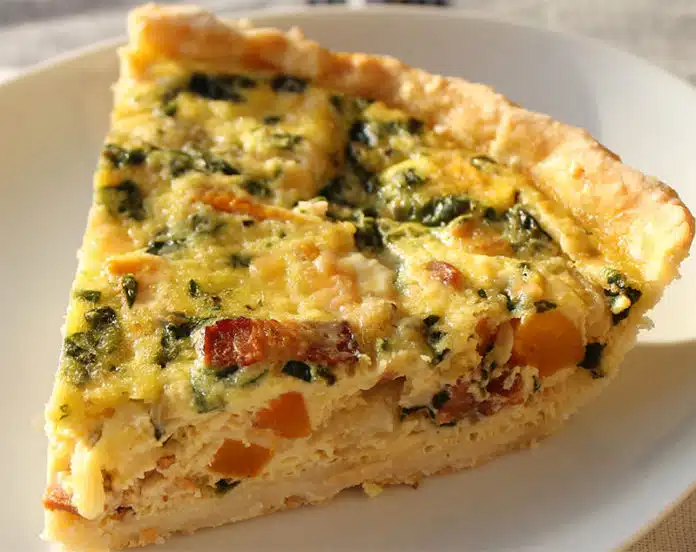 Tarte de butternut et lardons