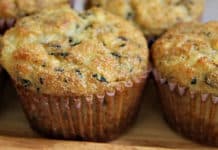 Muffins au chèvre frais et à la menthe