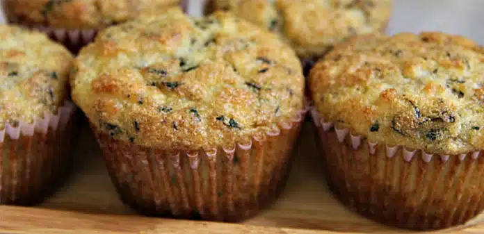 Muffins au chèvre frais et à la menthe