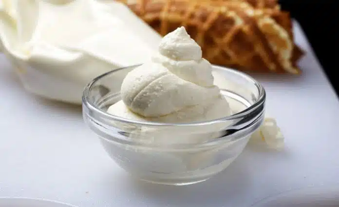 Crème chantilly à la ricotta