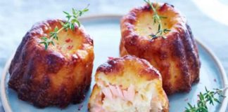 Cannelés au saumon fumé et au parmesan