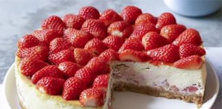 Cheesecake à la fraise