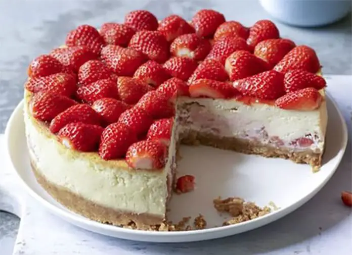 Cheesecake à la fraise