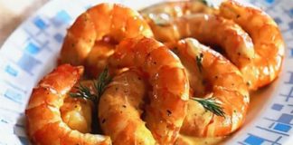 Gambas à la sauce au whisky