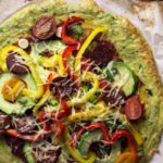 Pizza à la pâte de courgettes