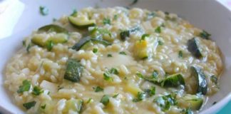 Risotto aux courgettes et Philadephia