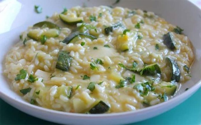 Risotto aux courgettes et Philadephia