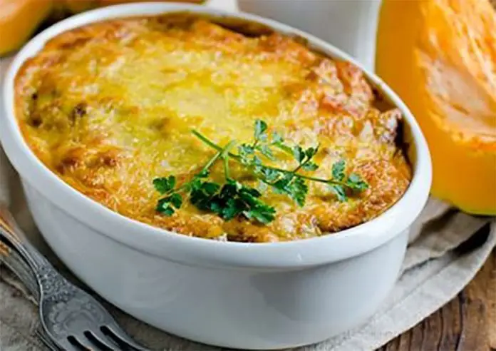 Gratin de poisson au potiron