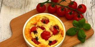 Clafoutis aux tomates cerises