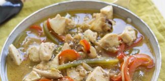 Poulet au curry et aux lentilles