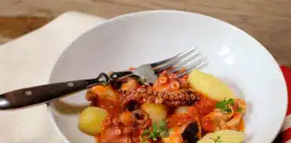 Ragoût de poulpe à la tomate