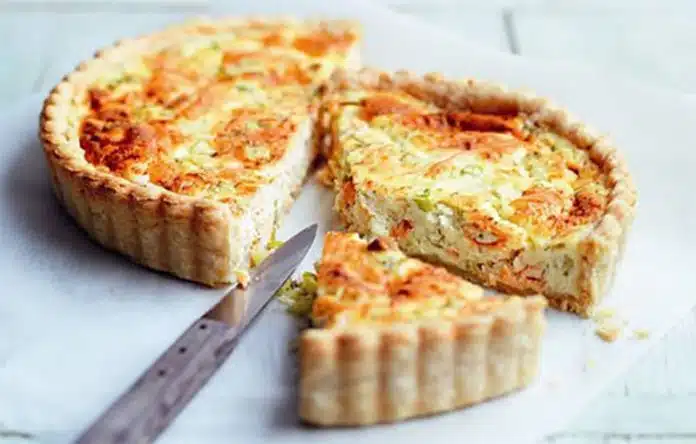 Quiche au saumon et à la ricotta