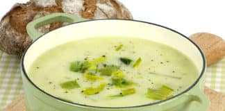 Soupe de poireaux au Boursin