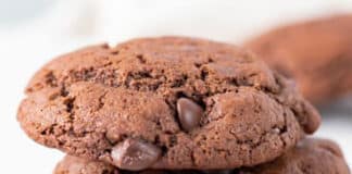 Cookies croquants double chocolat