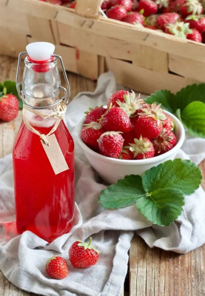 Sirop de fraise maison