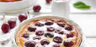 Tarte amandine aux cerises