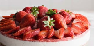 Tarte aux fraises et spéculoos