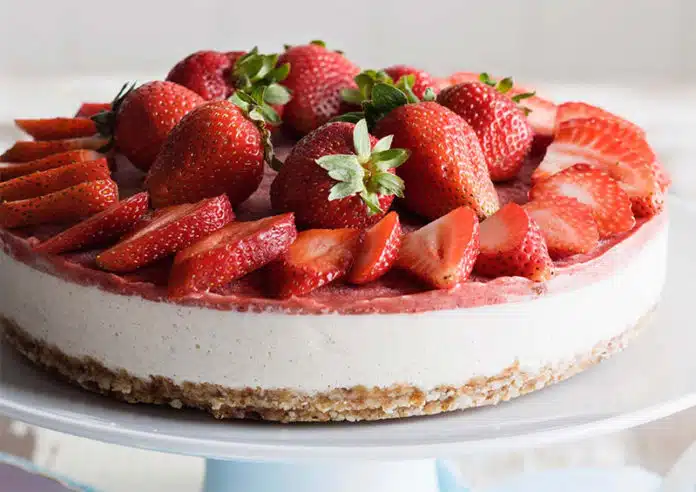 Tarte aux fraises et spéculoos