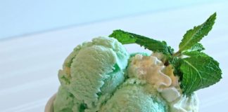 Glace à la menthe