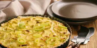 Quiche au thon et poireaux