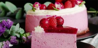 Bavarois aux framboises