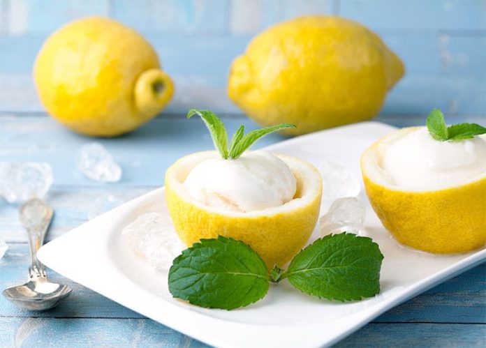 crème glacée au citron
