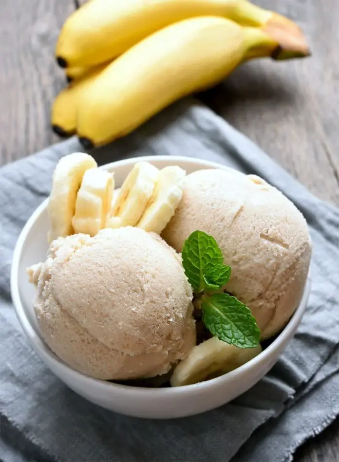 Glace à la banane