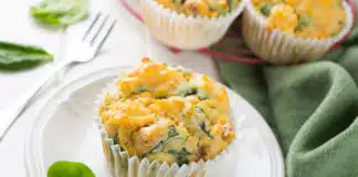 Muffins aux épinards