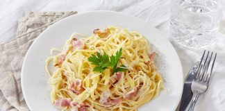 Spaghettis à la Carbonara