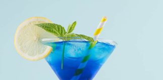 Cocktail blue lagoon