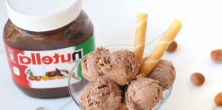 Crème glacée au nutella