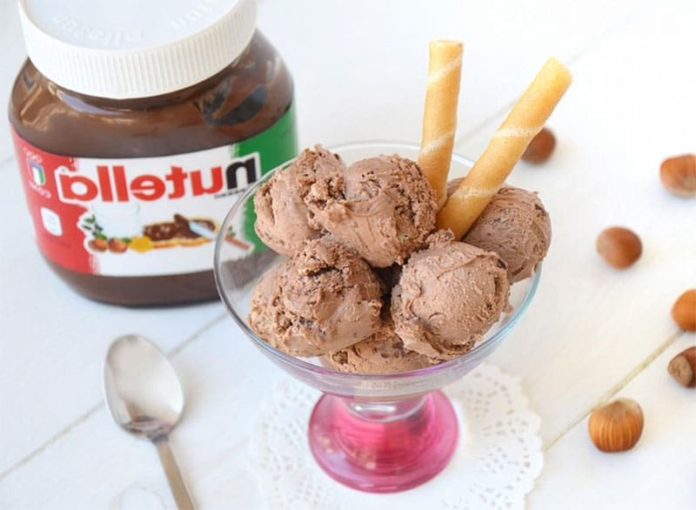 Crème glacée au nutella