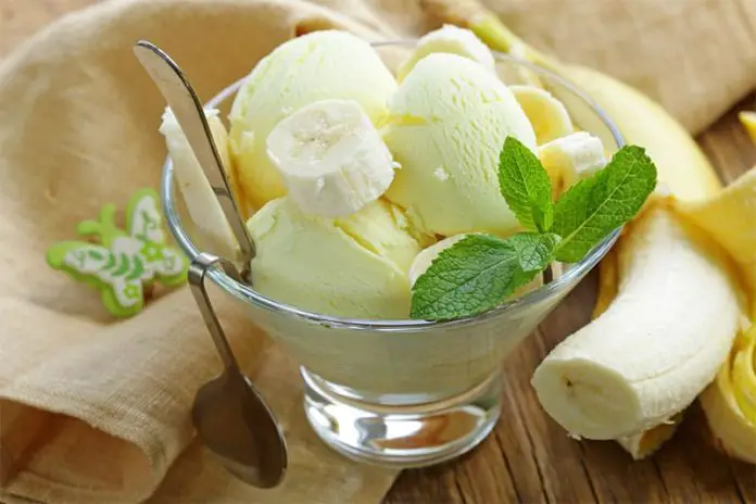 Crème yaourt banane