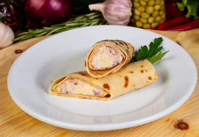 Crêpes au jambon et fromage