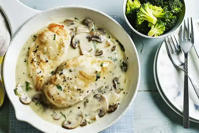 Filets de poulet à la crème