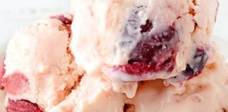 Glace italienne aux fruits de saison