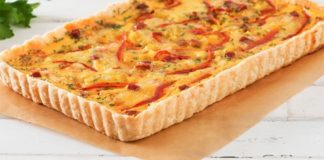 Quiche au poivron et chorizo