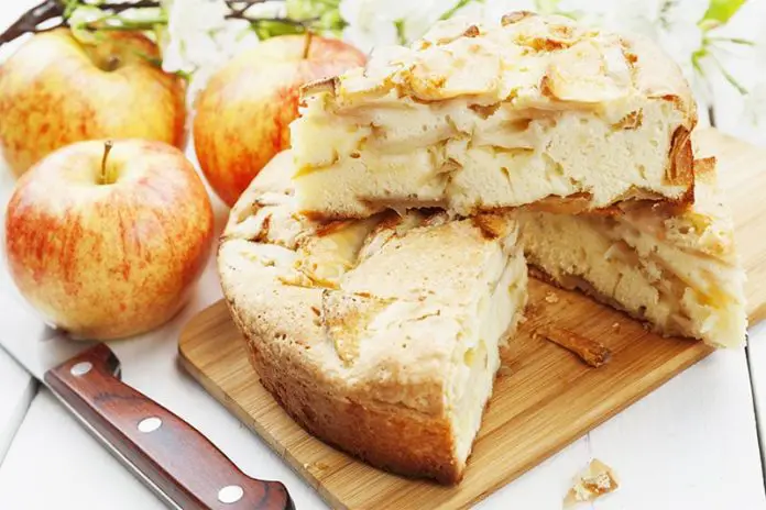 Gâteau moelleux aux pommes