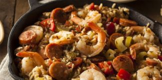 Jambalaya poulet-crevettes