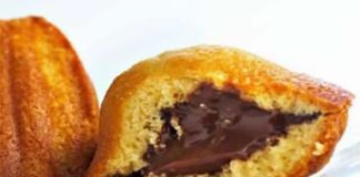 Madeleines au nutella