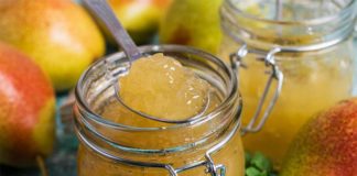 Confiture de poires au gingembre